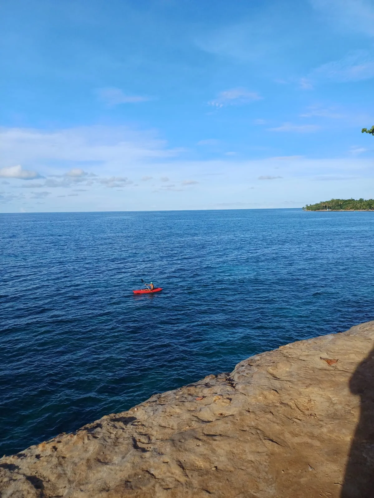 Rocky Caribbean shoreline at Punta Uva